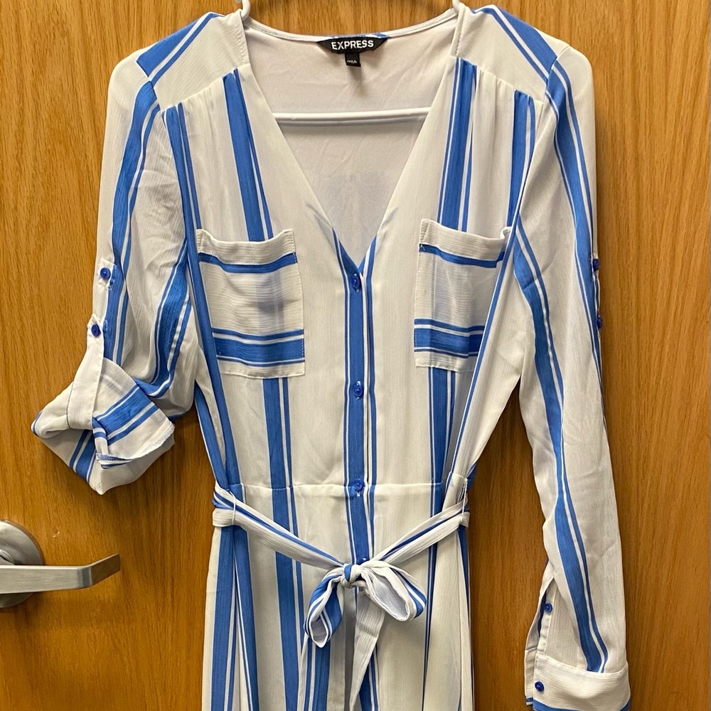 Express Striped Maxi Dress